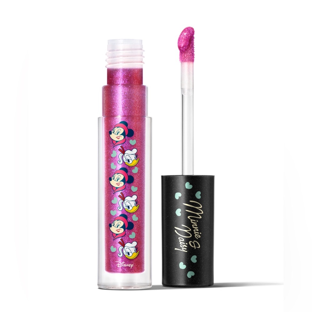 New! Soldout MAC COSMETICS X DISNEY MINNIE MOUSE DAISY Pink Polka Dots LIPGLASS